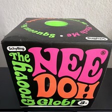 Schylling NeeDoh Groovy Glob Green Squishy Sensory Stress Ball 100 Authentic