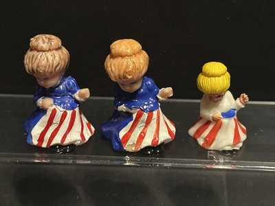 Altfiguren alte Miniaturfiguren amerikanische Revolution 3 verschiedene Granny