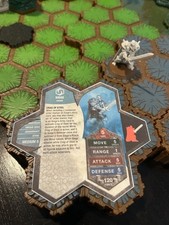 Heroscape - Siege - 3d printed on base with custom card