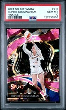 2024 PANINI SELECT WNBA PINK ICE #213 SOPHIE CUNNINGHAM PSA 10