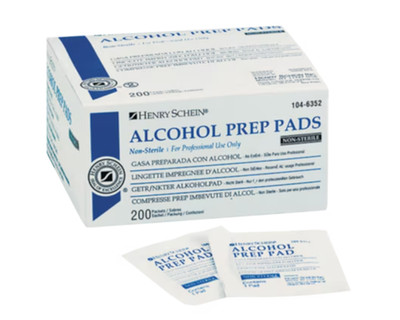 Alkohol Vorbereitung Pads - 70% Isopropyl antiseptische Tupfer - Injektionstücher 200er Pack