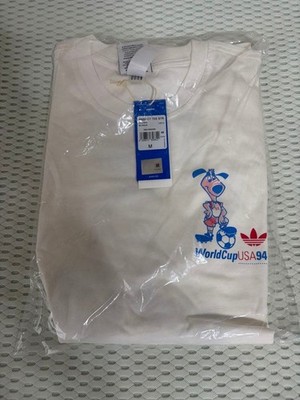 Adidas 1994 FIFA World Cup USA Maskottchen T-Shirt weiß M aus Japan