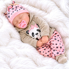 Baby Doll Girl 20? Soft Body with Sounds & Dummy - Sleeping Panda BiBi Doll Toy