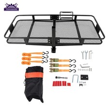 70306 500lbs Hitch Mount Cargo Rack Tow Hitch Cargo Carrier Bag 40 Cu.ft.