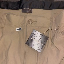 Eddie Bauer Mens Rainier Stretch Outdoor Hiking Pants 38x32 Khaki Ta