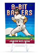 Jacob Wilson 2025 Topps Series 1 Celebration 8-Bit Ballers RC #8B-24 Athletics