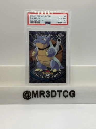 2000 POKEMON BLASTOISE TOPPS CHROME T.V. #9 PSA 10 VINTAGE