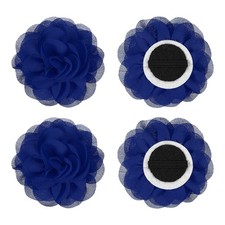 3.1" Dog Collar Flowers for Dogs Blue Color 4Pcs