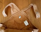 Carhartt Infant Canvas Bib Overalls Size 24M Brown 100% Cotton — photo 5