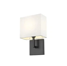 Z-Lite 815-1S-MB Saxon 1 Light 7 inch Matte Black Wall Sconce Wall Light