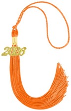 2026 Tassel Graduation Orange For Grad Cap Ceremony Accessory Decoration