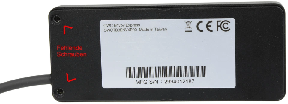 Adaptateur OWC Envoy Express M.2 NVMe Thunderbolt 3 boîtier de lecteur noir a... - Photo 4/4