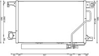 Kondensator, Klimaanlage FÜR MERCEDES-BENZ C-KLASSE (W203) - Mahle AC 662 000S