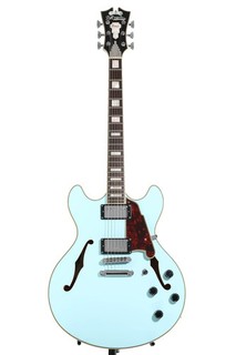 D'Angelico Premier DC Semi Hollowbody Electric Guitar broken strap button
