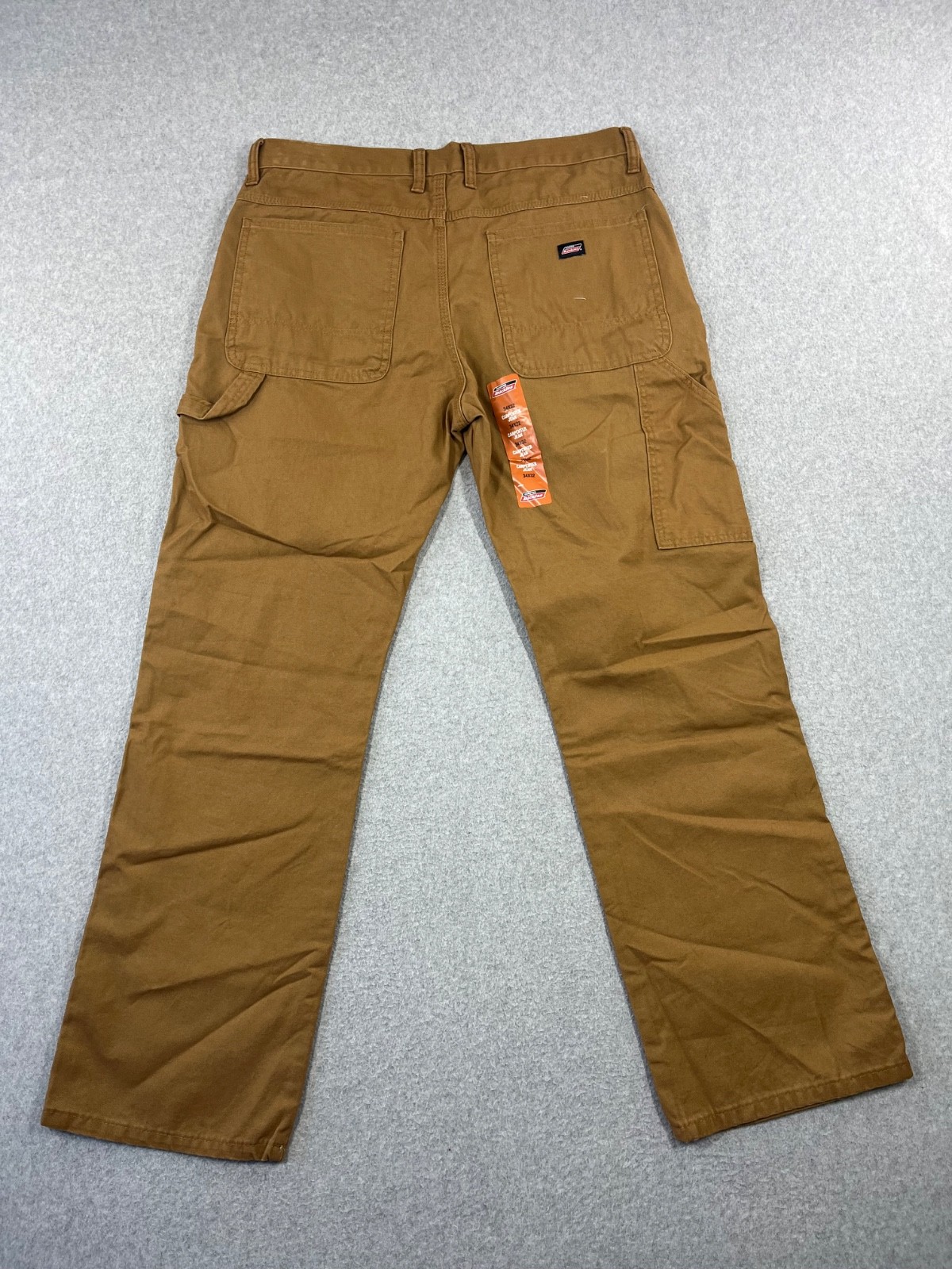 Dickies Carpenter Pants Mens 34x32 Brown Duck Canvas Straight Leg Relaxed Fit image 9