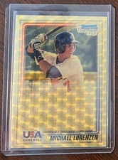 Marketplace image: 2010 Bowman Chrome USA Baseball Test Superfractor 1/1 Michael Lorenzen