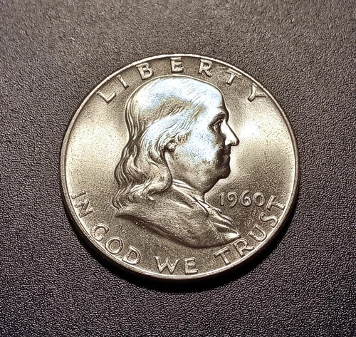 Gem BU 1960-P Franklin Half Dollar