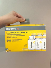 Medela Breast Milk Collection  Storage Set 5oz Bottles BPA-Free 5/6 bottles