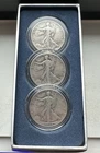 Lot of 3 Walking Liberty Half Dollars 1939 1939 1939 D 90% Silver-INV#9181
