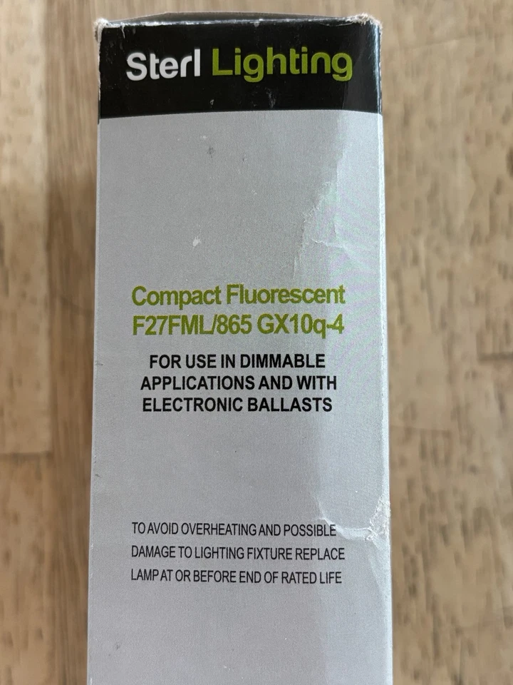 Sterl Lighting -6500K 27W 120V Compact Fluorescent Bulb F27FML/865 GX10q-4 4-Pin - Image 3 of 4