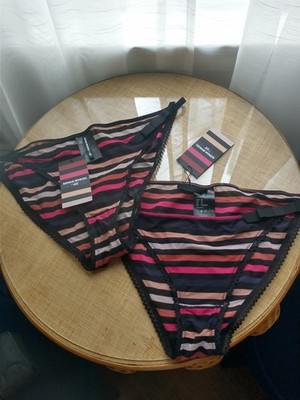 NEW Sonia Rykiel Pour H&M TWO Panties NWT size Large EU 42 US 12 NWT