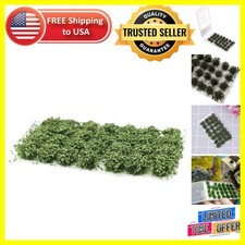 Realistic 28 Pcs Miniature Green Bushes for Scenery, Gardens  Military Scenes