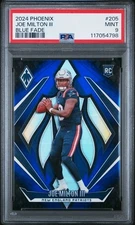 JOE MILTON III 2024 Panini Phoenix Rookie BLUE FADE Prizm /249 PSA 9 Mint