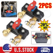2Pcs Universal Battery Disconnect Switch 12V / 24V Cut Off Isolator for Cars RV