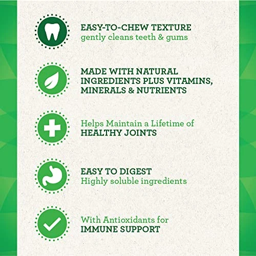 GREENIES Aging Care Large Dental Dog Treats 27oz 17 Count Chewy Natural Treats - Image 3 of 4