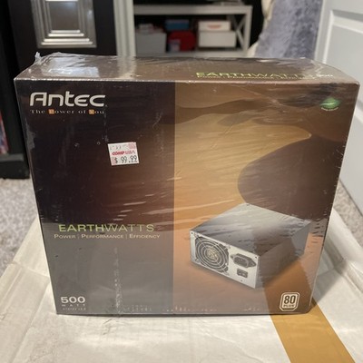 New Antec Earthwatts EA-500 500W ATX Power Supply 80 Plus Certified SATA Sealed