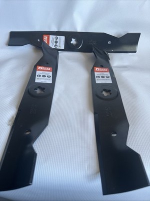 (QTY 3) Mower Blade 03-3222 40MnB CA2504A 5 Point Star Center Hole Black 16-1/2 