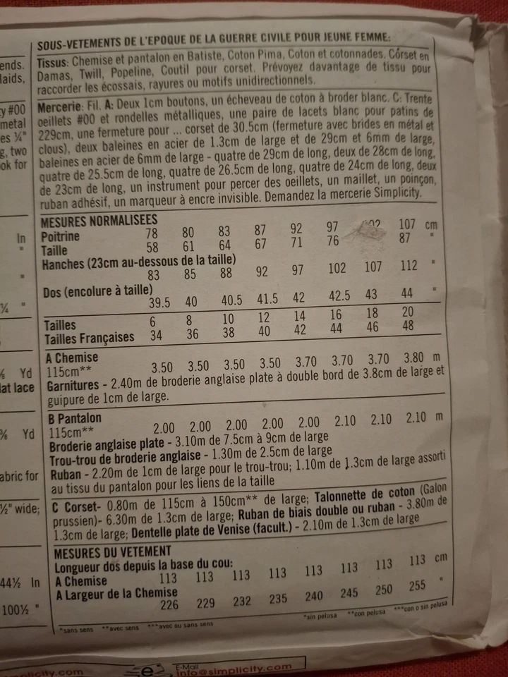 Simplicity Pattern 9769 The Fashion Historian Women's Size RR 14-20 - Image 4 of 4