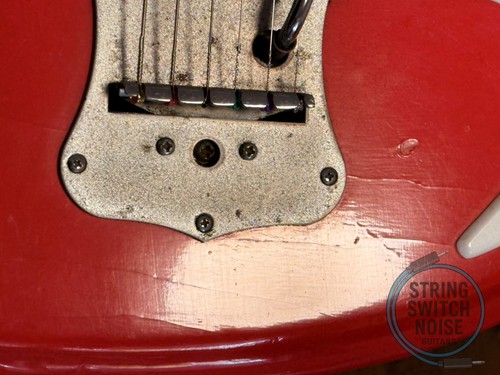 Guyatone LG-150T Guitar, “Mosrite” Offset, Fiesta Red, RARE, 1967-68 Vintage - Picture 14 of 21