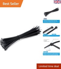 UV Resistant Nylon Cable Ties 200mm, 100 Pack - Versatile & Strong