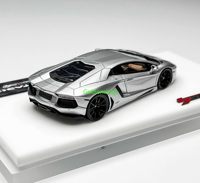 Lamborghini Aventador ミニカー シルバー GB Tardis 1:64 Silver Aventador LP700-4 Sports Model Diecast Resin