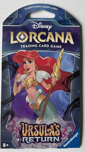 Disney Lorcana TCG Ursula's Return Booster Pack With 12 Randomized Cards
