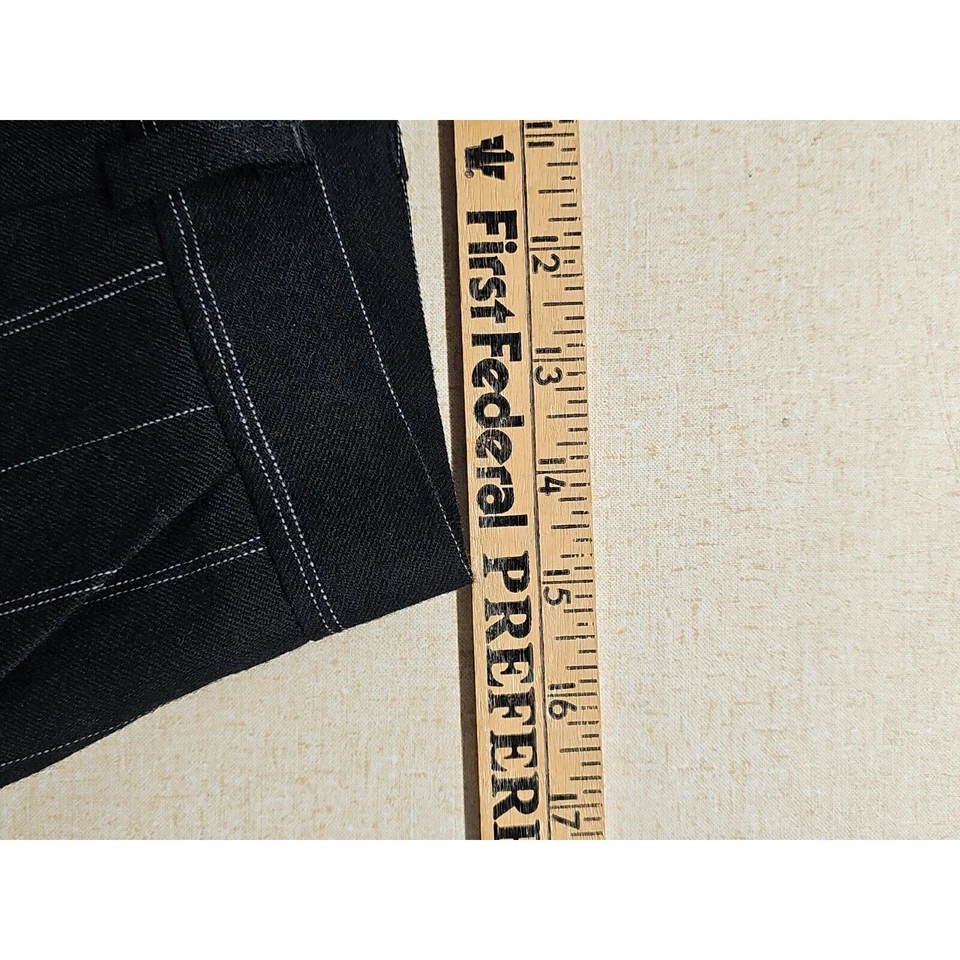 Vtg David N Pants Women's Size 12 Pinstriped 100% Wool Lined Straight Workwear - Image 4 of 4