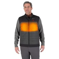 Milwaukee Tool M300g-213X Axis Heated Vest, Polyester, 2 To 8 Hours Heating