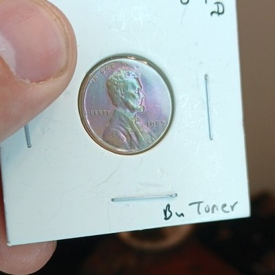 1957 Lincoln Wheat Small Cent, Philadelphia Bronze BN Business Strike KM#132