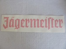 J&auml;germeister Schriftzug Aufkleber Heckscheibe Orange ca. 53x14cm