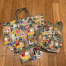 m1121 LeSportsac 3Piece Bag Set with Pouch and Backpack Slight Wear Unspecified