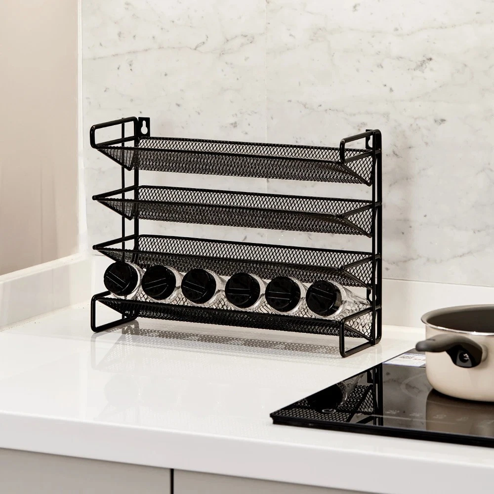 Voltsify 4-Tier Spice Rack Organizer Expandable Cabinet Kitchen Counter Stand