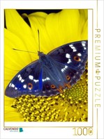 Calvendo Puzzle Small Copper Butterfly On A Sunflower | 1000 Pieces, Finished Si