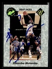 1991 Classic Dikembe Mutombo #3 Auto Autograph /1100 Georgetown RP1083