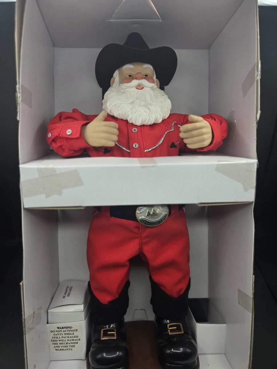 Holly Jolly Rock 62000 10 in Singing Hip-Swingin' Santa Cowboy