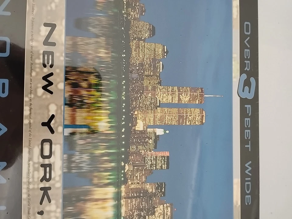 Bgi Puzzles New York Ny Panoramic Puzzle 750 Pieces Twin Towers  Sealed - Image 3 of 3