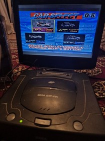 Sega Saturn MK-80200A PAL Console - Controllers, Hulk And Duke Nukem 3D Game
