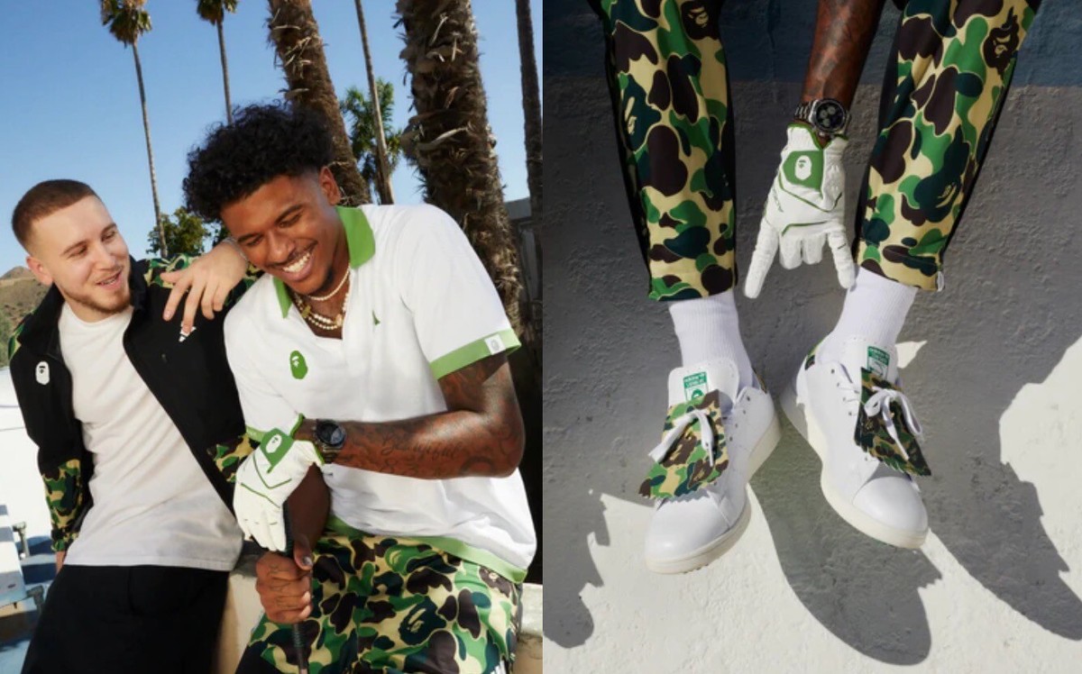 トップス BAPE x adidas Golf Polo A BATHING APE ポロシャツ BAPE X ADIDAS GOLF POLO M メンズ