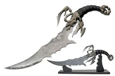 21" Striking Scorpion Knife & Display Stand Fantasy Collectable Etched Blade