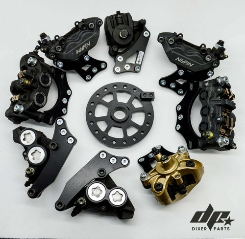 Adapter 04 Front Nissin Caliper Honda CBR Stunt Hand Brake Universal Support - Picture 3 of 5